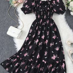 Billion Girls Floral Printed Fit & Flare Maxi Dress-image-45