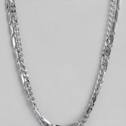 PARIS HAMILTON Unisex Set Of 2 Silver-Plated Chains-image-64