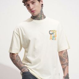 HIGHLANDER Men Typography Printed Round Neck Cotton Oversized T-shirt-picture-14