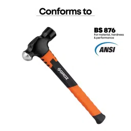 Groz 400 mm Ball Pein Hammer with Fibreglass Handle, BPFG/48/16 image 3