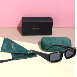 ZAADRAN Unisex Rectangle Sunglasses with Polarised and UV Protected Lens-8