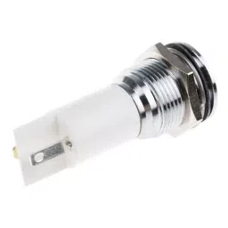 RS PRO White Panel Mount Indicator, Mounting Hole Size 16 mm, Termination Type Solder Tab, IP Rating IP67, Model No 207983 image 3