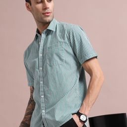 RIGS AND RAGS Men Premium Micro Checked Casual Shirt-image-42