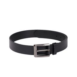 Louis Philippe Men Black Textured Leather Belt-image-36