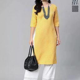 Anouk Rustic Selection Of 3 Geometric Printed Straight Kurtas-image-33