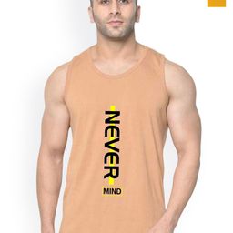 SLOWLORIS Pack Of 2 Printed Round Neck Bio-Wash Cotton Gym Vests-picture-28