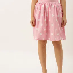 Honey by Pantaloons Women White & Pink Striped Flared Skirt-image-67