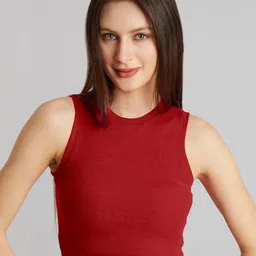 The Cloth Crow Cotton Tank Crop Top-picture-3