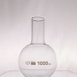 isko ISKO® Borosilicate Flat Bottom Flask Set of 2 NOS (1000ml, Without Joints) image 3