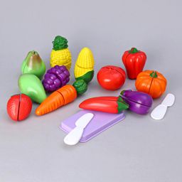 Toyzone Fruits And Vegetables Play Set Of 15 Pieces - Shape & Color May Vary-11