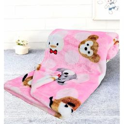 Brandonn Baby Blanket New Born Printed Flannel Crib Blanket - Pink-image-21