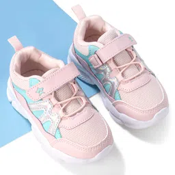 Cute Walk by Babyhug Sneakers With Velcro Closure  - Pink-picture-39