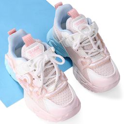 Oh! Pair LED Sneakers with Lace Up Closure- Pink-picture-18