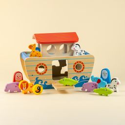 Playbox Wild Cruise Wooden Animal Ark Toy, Educational Animal Transport Ship, Noah's Ark Inspired Toy Set, Animal Adventure Wooden Toy, Imaginative Play Ark with Animals, Creative Animal Ship Playset-10