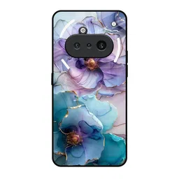 QRIOH Women Floral Printed Nothing Phone 3a Shockproof Glass Back Case Mobile Accessories-picture-19