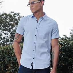 Thomas Scott Men Classic Slim Fit Pinstripes Striped Casual Shirt-image-24