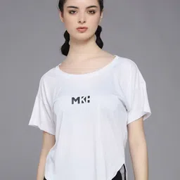 MKH Typography Printed Round Neck Dri-FIT Relaxed Fit Sports T-shirt-image-83