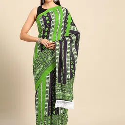 BUTA BUTI Kalamkari Pure Cotton Saree-image-100