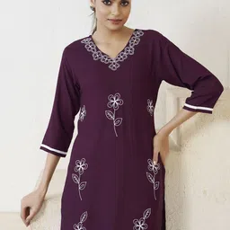 SHREE LAXMINARAYAN EXPORT Embroidered Straight Kurta-picture-12