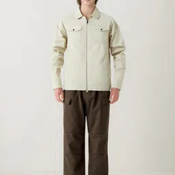 StyleCast x Revolte Men Windcheater Outdoor Leather Jacket-38