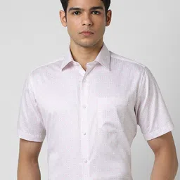 Van Heusen Men Spread Collar Geometric Printed Cotton Formal Shirt-image-55