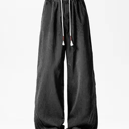 StyleCast x Revolte Men Wide Leg Low-Rise Dark Jeans-picture-16