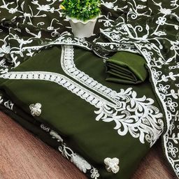 Rangtulika Ethnics Embroidered Unstitched Dress Material-picture-20
