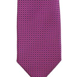 PELUCHE Pink Woven Design Broad Tie-image-11