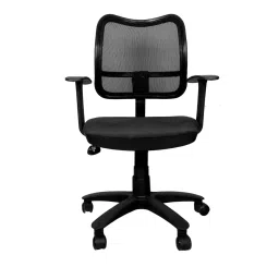 Ergonomica Mid Back Mesh Revolving Chair/Executive Office Chair Black-picture-27
