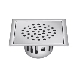 Sanjay Chilly Square Golden Floor Drainer with Cockroach Trap Silver 153 x 153 mm, ‎SCCT-S-GS-153-image-40