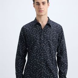 Pepe Jeans Men Slim Fit Spread Collar Abstract Printed Cotton Casual Shirt-image-22