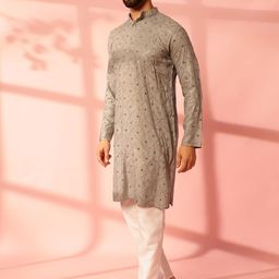 Anouk Men Embroidered Mirror Work Kurta-image-56