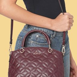 Lavie Women Structured Satchel with Quilted-image-61