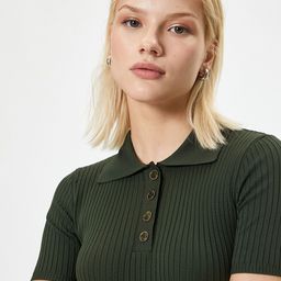 Koton Women Ribbed Pullover-image-52