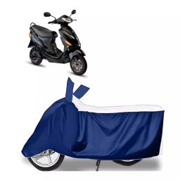 Auto Pearl Two Wheeler Cover for Hero Electric Electric Optima DX - White, Blue-image-66