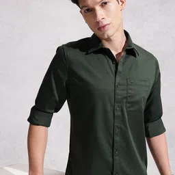 WROGN Solid Regular Fit Casual Shirt-image-71