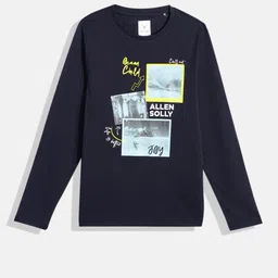 Allen Solly Junior Boys Printed Pure Cotton T-shirt-image-75