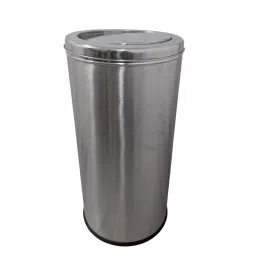 MOFNA 80 L Silver Stainless Steel Swing Open Top Dustbin 14x28 Inch, MSS308-picture-45