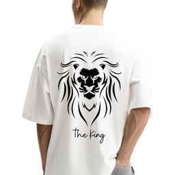 Fashnobic Men Graphic Printed Round Neck Cotton Oversized T-shirt-picture-34