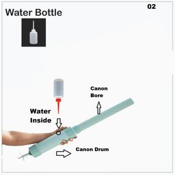 Generic PVC Kid Monkey Repeller Gun/Bird Repeller with Lighter, 150g Calcium Carbide, White image 5