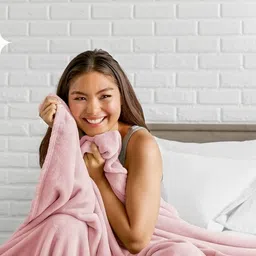 Anadhika Pink Mild Winter 210 GSM Double Bed Blanket-picture-18