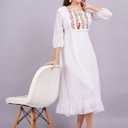 JC4U Georgette Fit & Flare Midi Dress-image-52