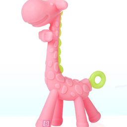 Bembika Giraffe Shape Baby Teether Toys - Pink-25