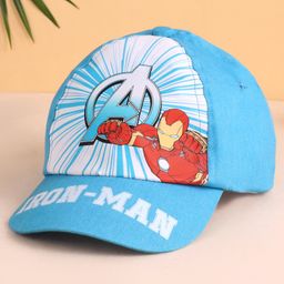 Babyhug Marvel  Summer Cap With Avengers Graphics - Blue-image-60
