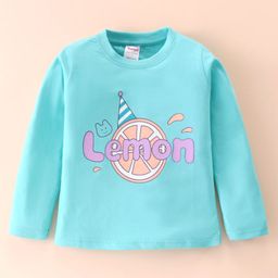 Tango Single Jersey Knit Full Sleeves with Text Print - Sea Green-picture-12