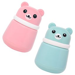the Little Lookers Portable Baby Skin Care Baby Powder Puff With Box Holder Container for New Born and Kids for Baby Face and Body (Panda-pink & Blue)-23