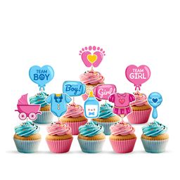 Zyozi Baby Shower CupCake Topper Baby Shower Party Decorations for boy or girl (Pack of 10)-image-48