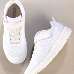 Skechers School Shoes with Velcro Closure Solid Colour - White-image-75