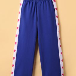 Pine Kids Knit Full Length Lounge Pant With Heart Print - Navy Blue-image-66