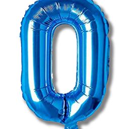 Décor Mantra 32 Inch Number Foil Balloon 0 For birthday Decorations Items-Blue Color-Pack of 1-image-35